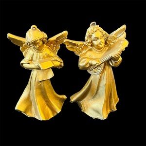 *Italian Golden Music Angel Christmas Ornaments.